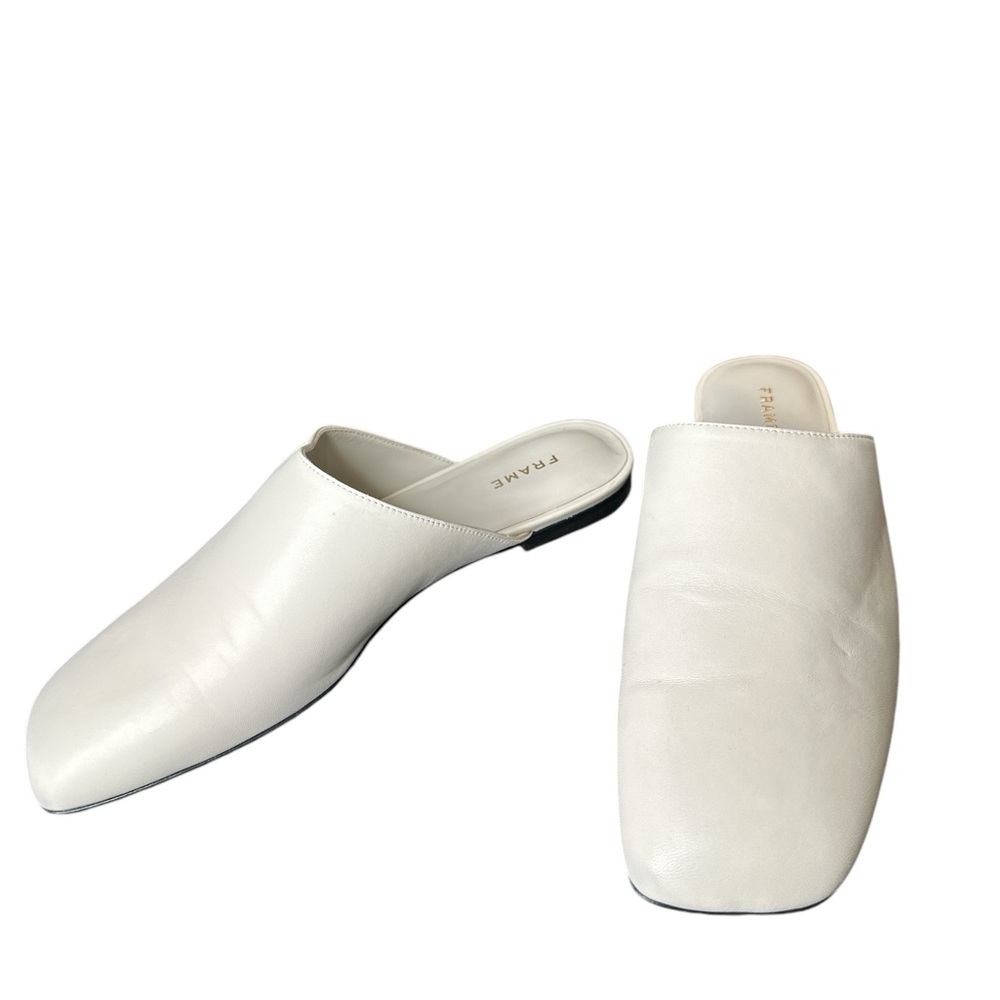 Frame La Ventura Leather Mule Slip Ons SZ 39, US 8.5 - Picture 5 of 9